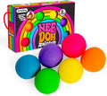 Schylling NeeDoh Rainboh Teenie - Sensory Squeeze Toy - Contains 6 Mini Groovy Globs - 1.5" Wide - Multicolored